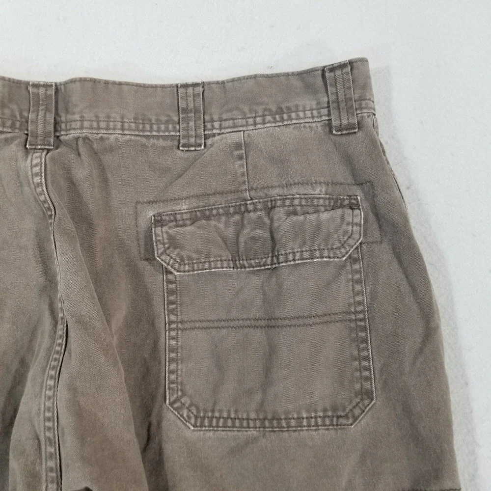 Wrangler cargo hiking pants men's 42 x 30 brown cotton Outdoor Adventure